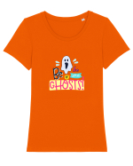 Be Afraid of Ghosts Tricou mânecă scurtă guler larg fitted Damă Expresser