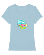 Fresh and Tasty Tricou mânecă scurtă guler larg fitted Damă Expresser