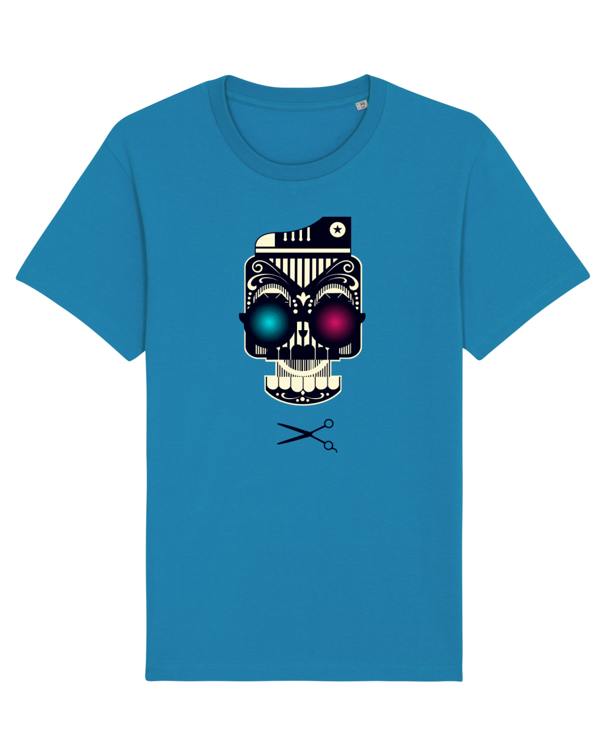 Tricou mânecă scurtă Unisex Rocker Azur