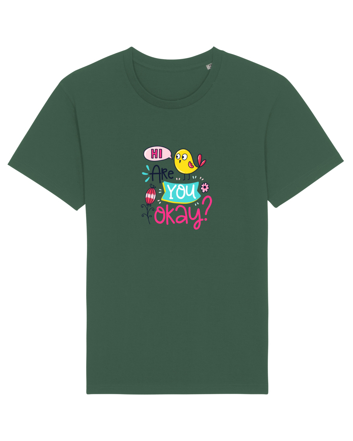Tricou mânecă scurtă Unisex Rocker Bottle Green