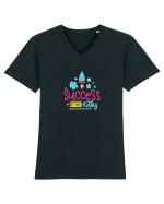 Success is not Easy Tricou mânecă scurtă guler V Bărbat Presenter