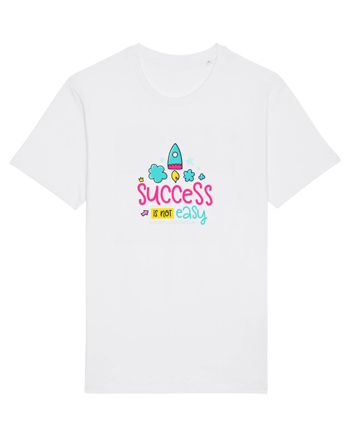 Tricou mânecă scurtă Unisex Rocker White