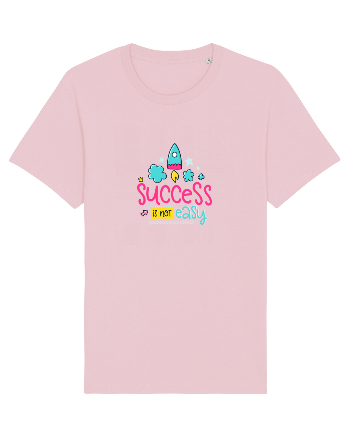 Tricou mânecă scurtă Unisex Rocker Cotton Pink