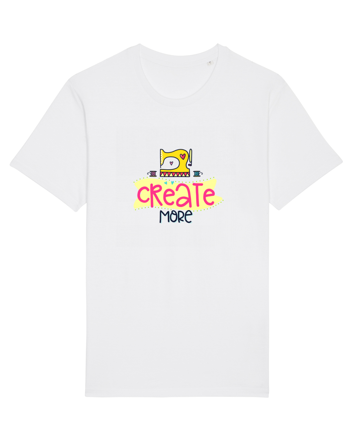 Tricou mânecă scurtă Unisex Rocker White