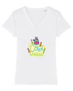 Cold Lemonade Tricou mânecă scurtă guler V Damă Evoker