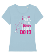 If its not fast fun dirty Tricou mânecă scurtă guler larg fitted Damă Expresser