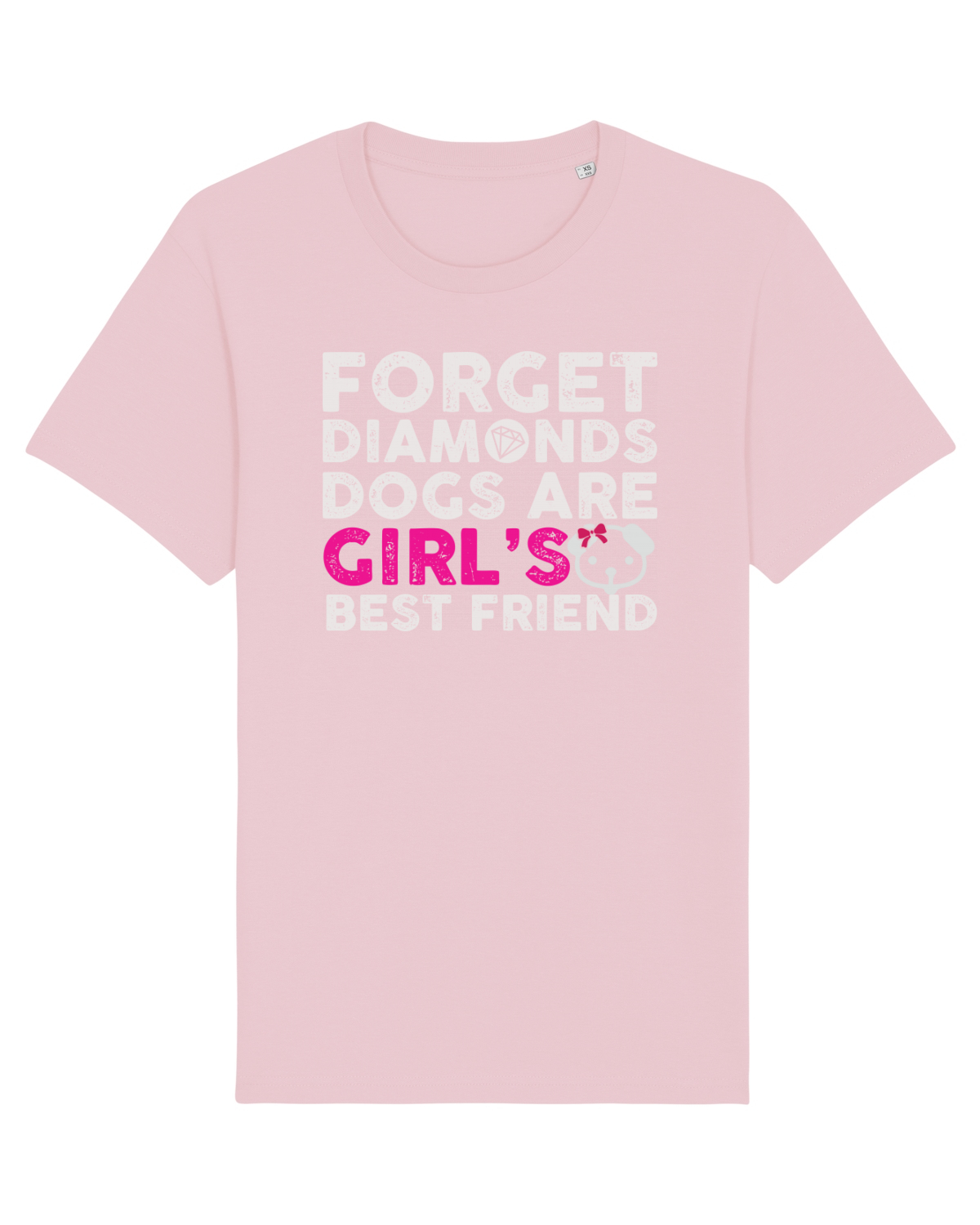 Tricou mânecă scurtă Unisex Rocker Cotton Pink