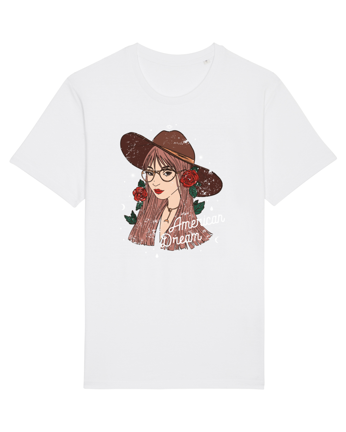 Tricou mânecă scurtă Unisex Rocker White