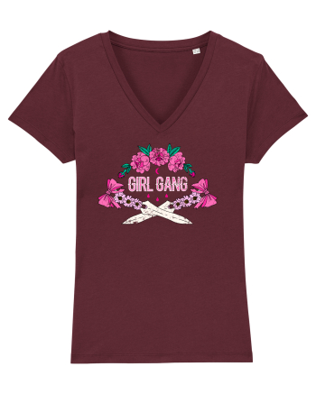 Girl Gang Pink Burgundy