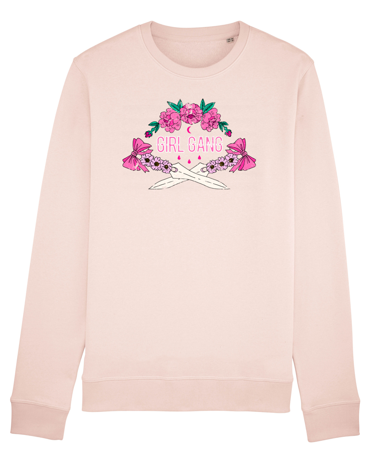Bluză mânecă lungă Unisex Rise Candy Pink