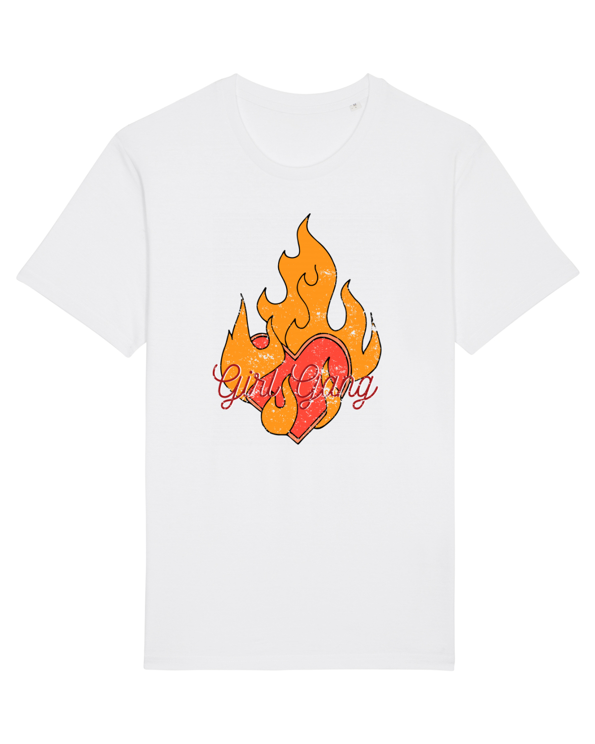 Tricou mânecă scurtă Unisex Rocker White