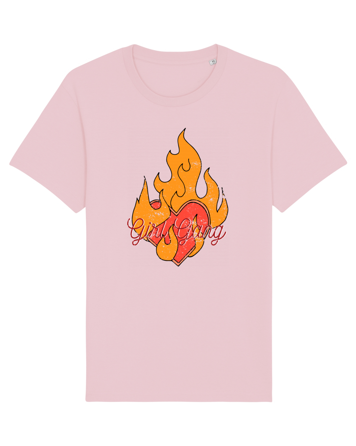 Tricou mânecă scurtă Unisex Rocker Cotton Pink