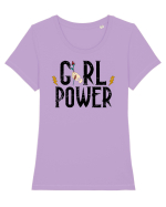 Girl Power Tricou mânecă scurtă guler larg fitted Damă Expresser