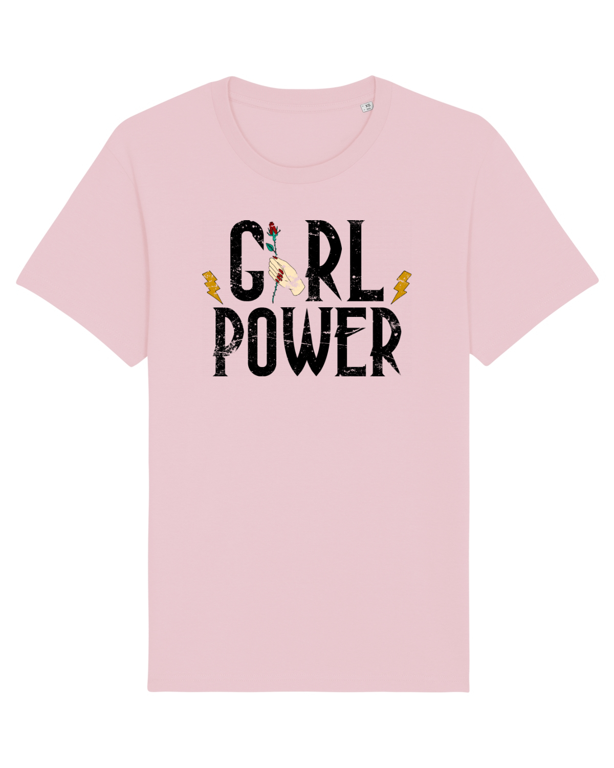 Tricou mânecă scurtă Unisex Rocker Cotton Pink