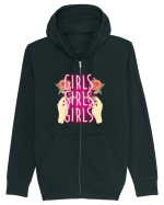 Girls Girls Girls Hanorac cu fermoar Unisex Connector