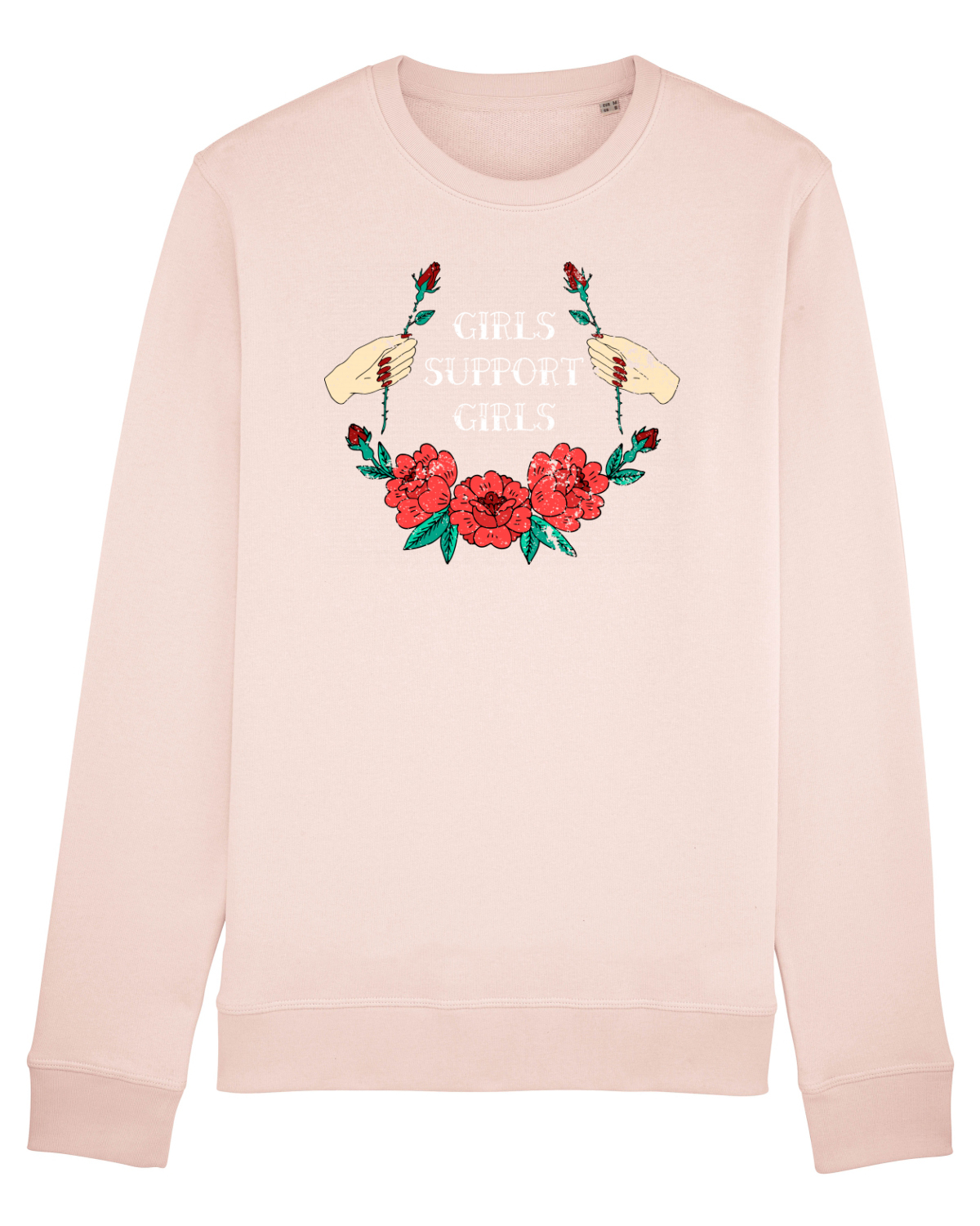 Bluză mânecă lungă Unisex Rise Candy Pink