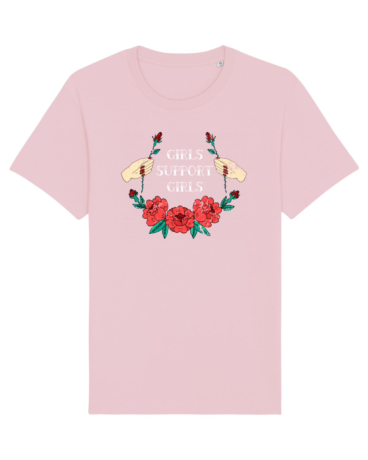 Tricou mânecă scurtă Unisex Rocker Cotton Pink