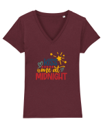 Kiss me at midnight Tricou mânecă scurtă guler V Damă Evoker