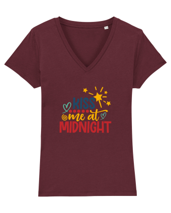Kiss me at midnight Burgundy