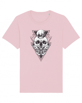 Craniu cu Luna Geometric Cotton Pink