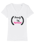 Beauty in Simplicity Tricou mânecă scurtă guler V Damă Evoker