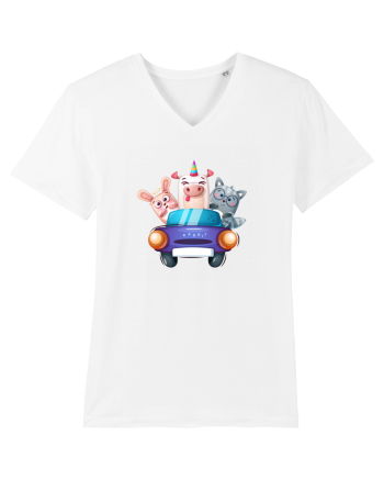 Animale Masina Mov White