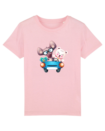 Animale Masina Albastra Cotton Pink