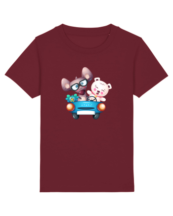 Animale Masina Albastra Burgundy