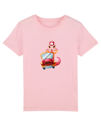 Dinozaur Masina Cotton Pink
