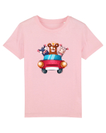 Animale in Masina Rosie 2 Tricou mânecă scurtă  Copii Mini Creator