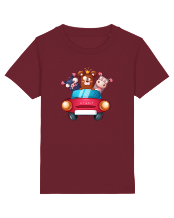 Animale in Masina Rosie 2 Burgundy