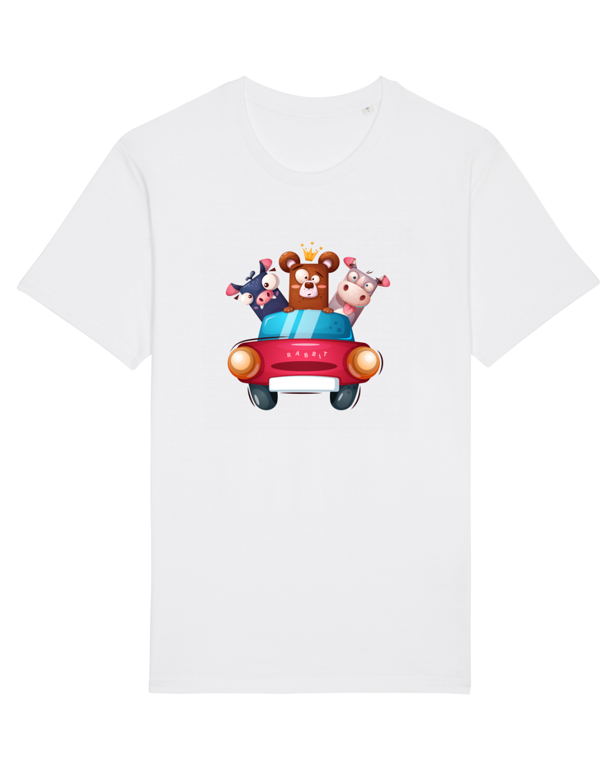 Tricou mânecă scurtă Unisex Rocker White