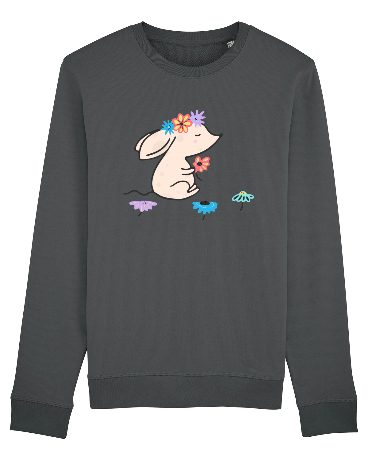 Bluză mânecă lungă Unisex Rise Anthracite