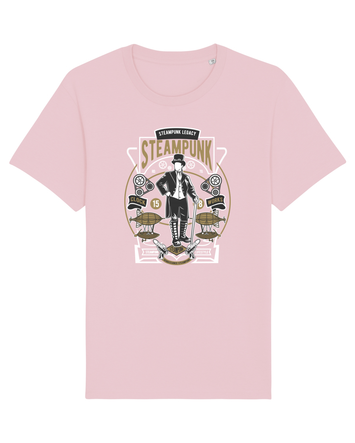 Tricou mânecă scurtă Unisex Rocker Cotton Pink