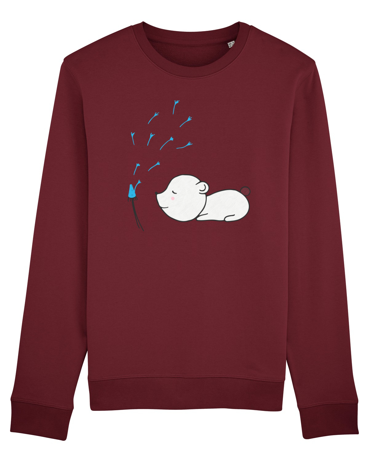 Bluză mânecă lungă Unisex Rise Burgundy