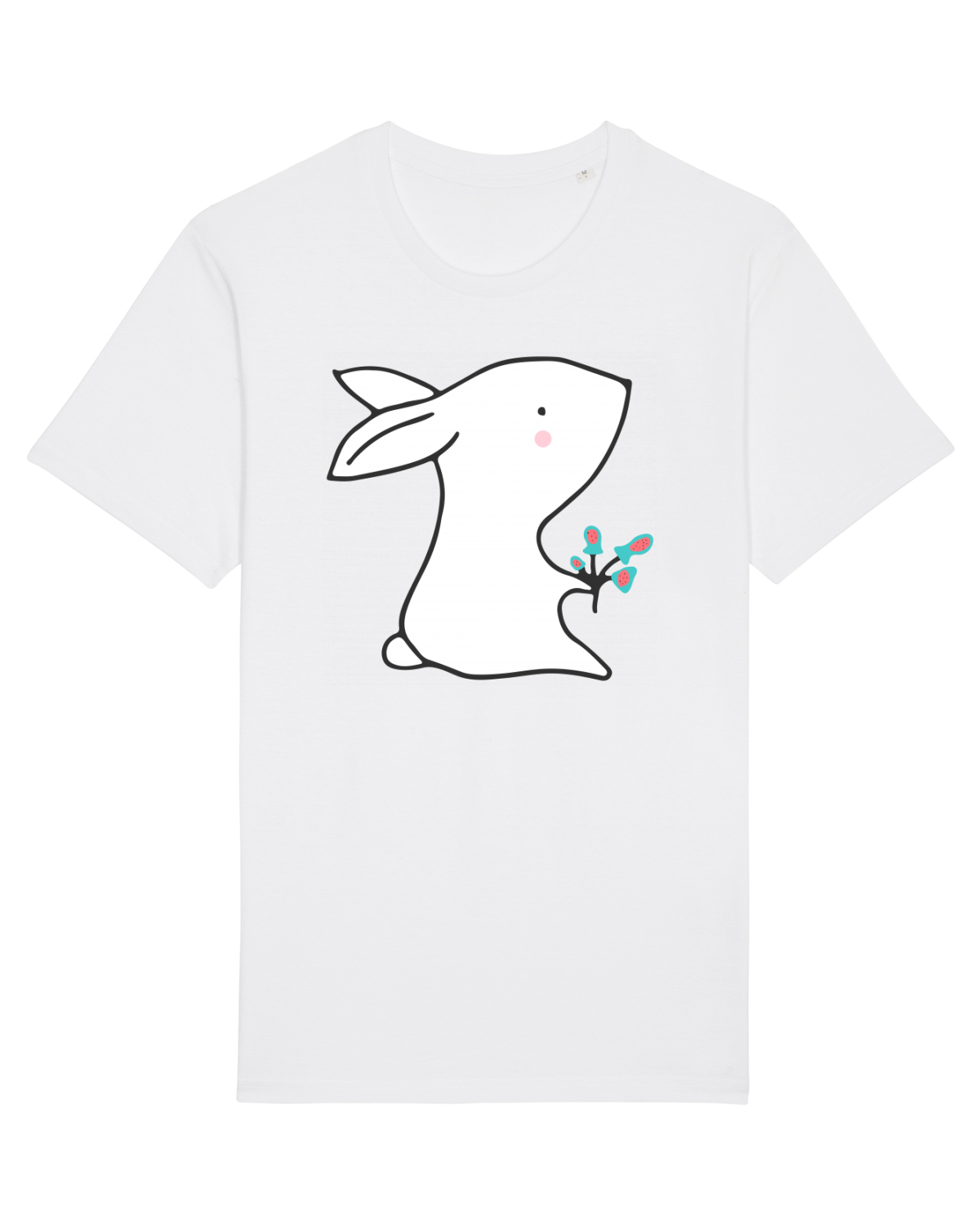 Tricou mânecă scurtă Unisex Rocker White