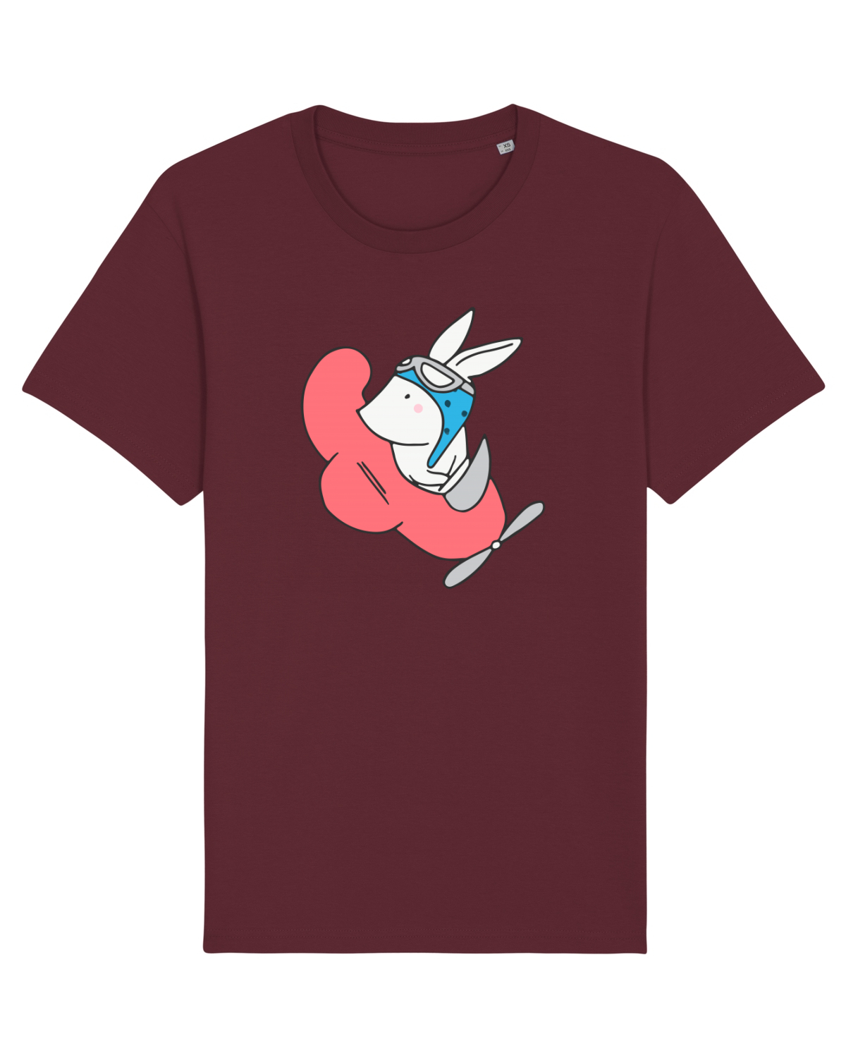 Tricou mânecă scurtă Unisex Rocker Burgundy