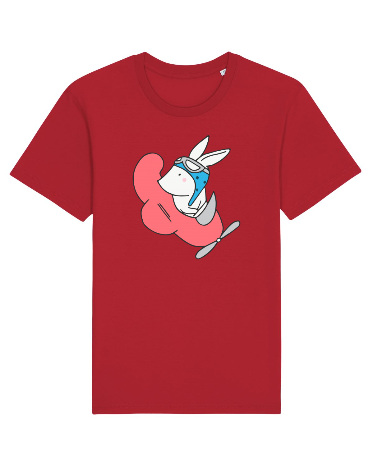 Tricou mânecă scurtă Unisex Rocker Red