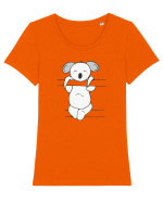 Koala Relax Tricou mânecă scurtă guler larg fitted Damă Expresser