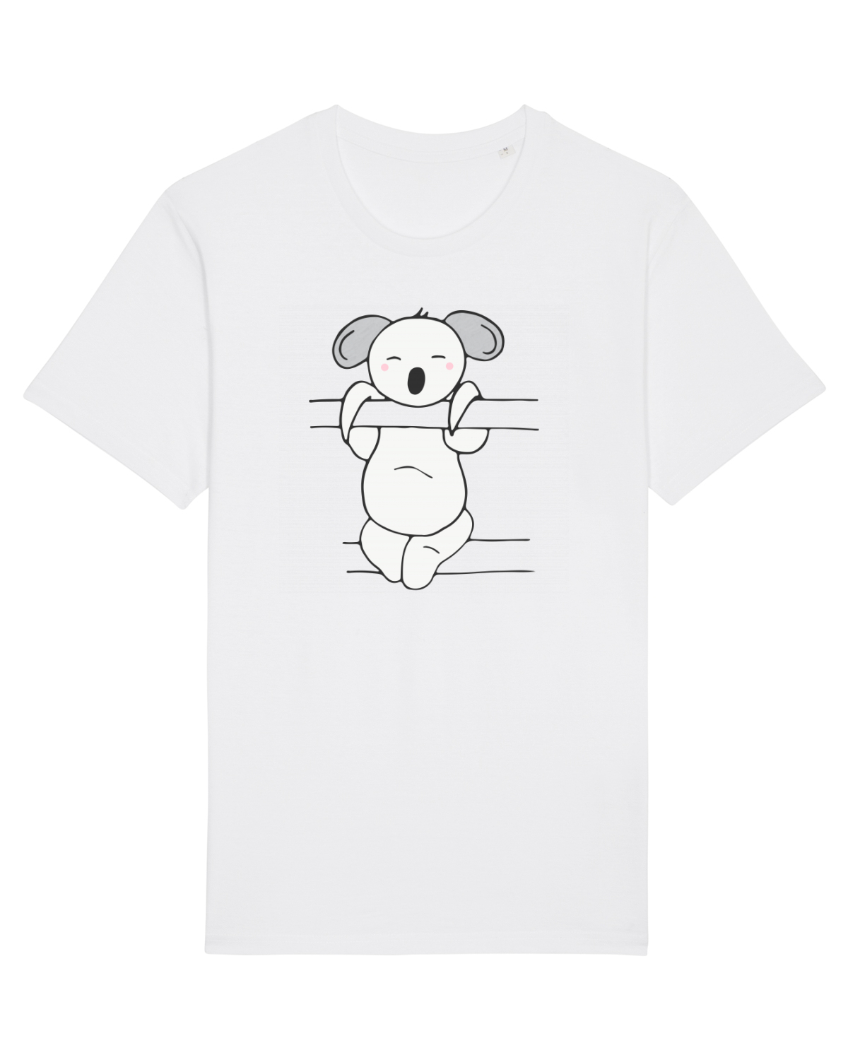 Tricou mânecă scurtă Unisex Rocker White