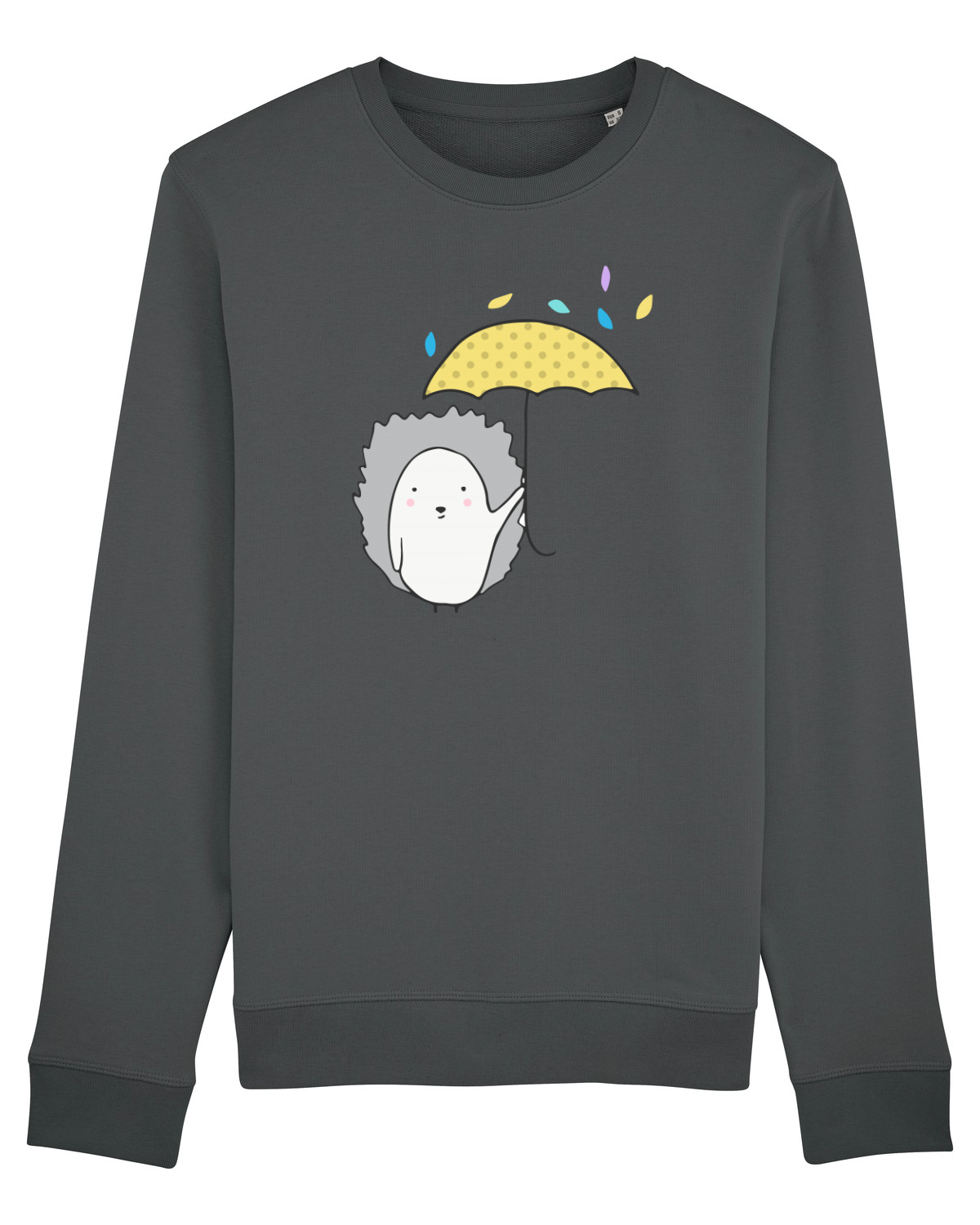 Bluză mânecă lungă Unisex Rise Anthracite