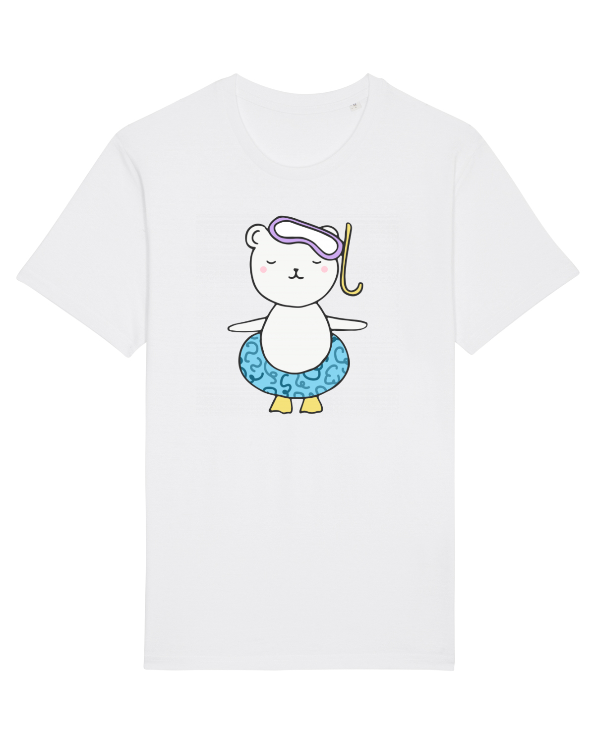 Tricou mânecă scurtă Unisex Rocker White