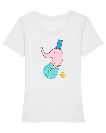 Elefant pe Bicicleta White