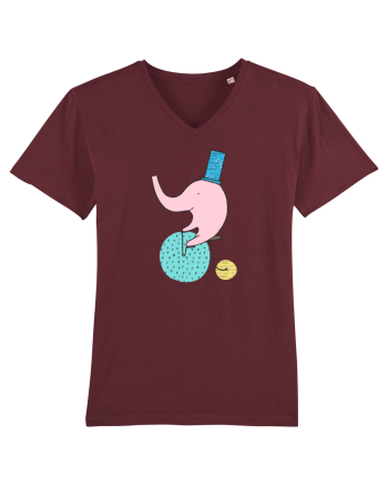 Elefant pe Bicicleta Burgundy