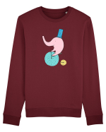 Elefant pe Bicicleta Bluză mânecă lungă Unisex Rise