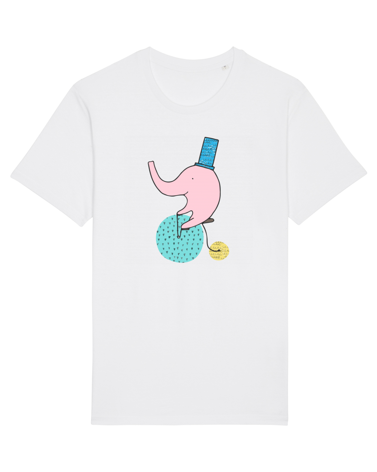 Tricou mânecă scurtă Unisex Rocker White
