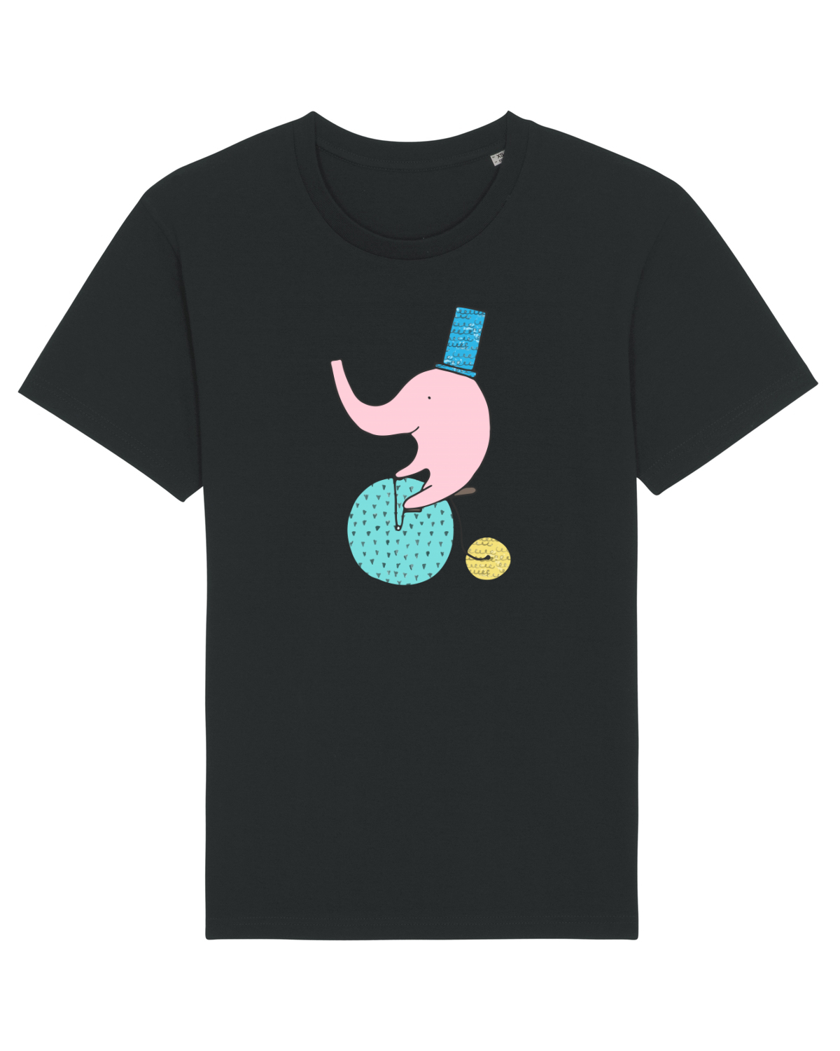 Tricou mânecă scurtă Unisex Rocker Black