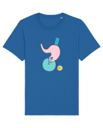 Elefant pe Bicicleta Tricou mânecă scurtă Unisex Rocker