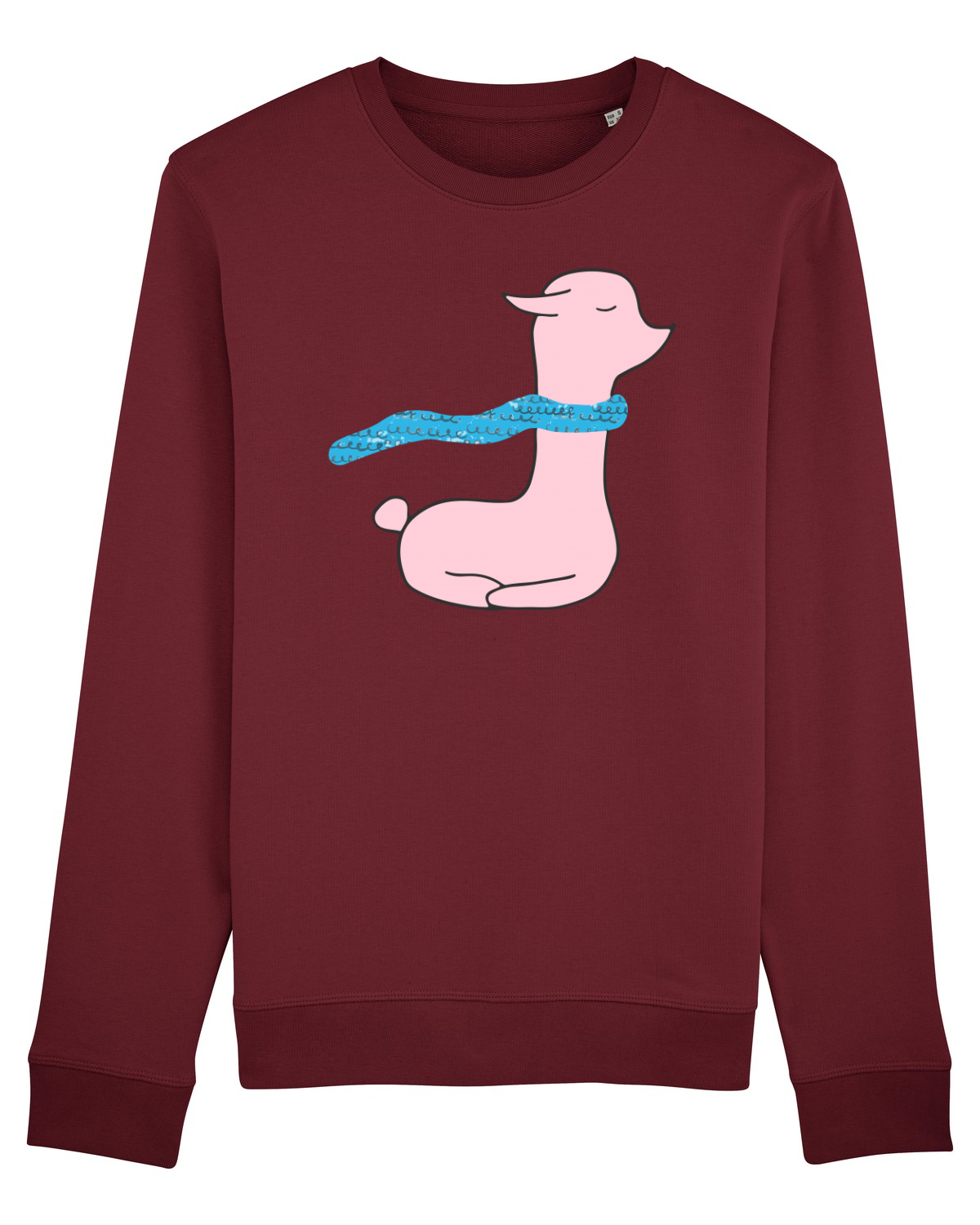 Bluză mânecă lungă Unisex Rise Burgundy