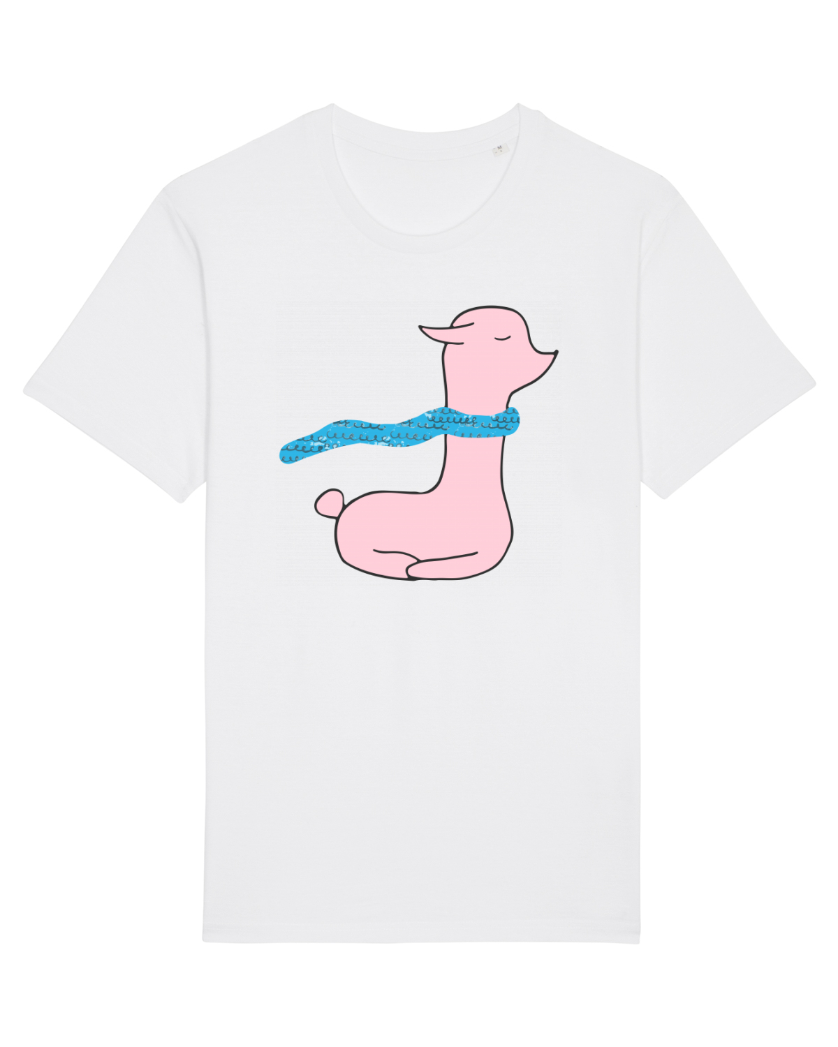 Tricou mânecă scurtă Unisex Rocker White